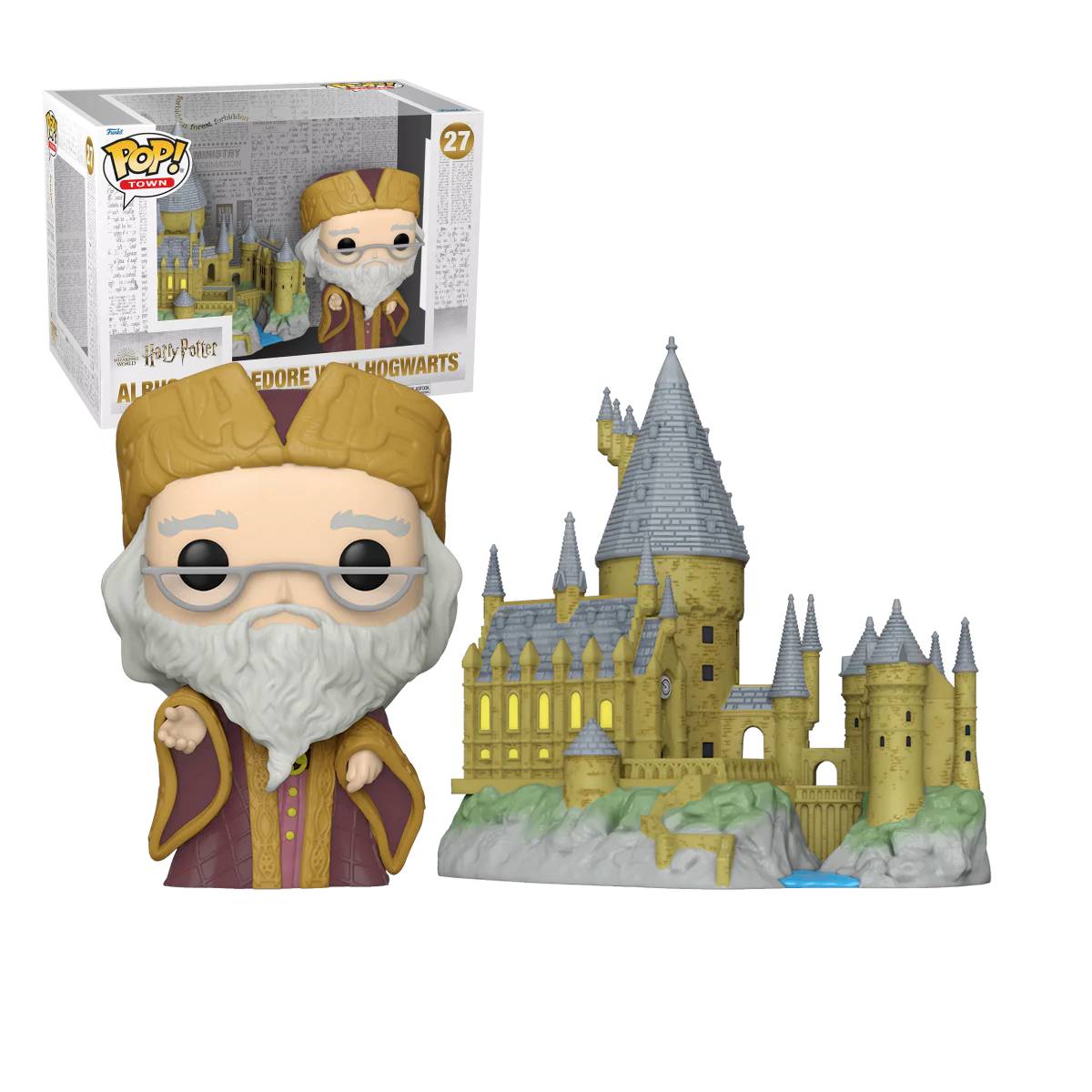 FUNKO POP TOWN MOVIES HARRY POTTER ALBUS DUMBLEDORE WITH HOGWARTS 27