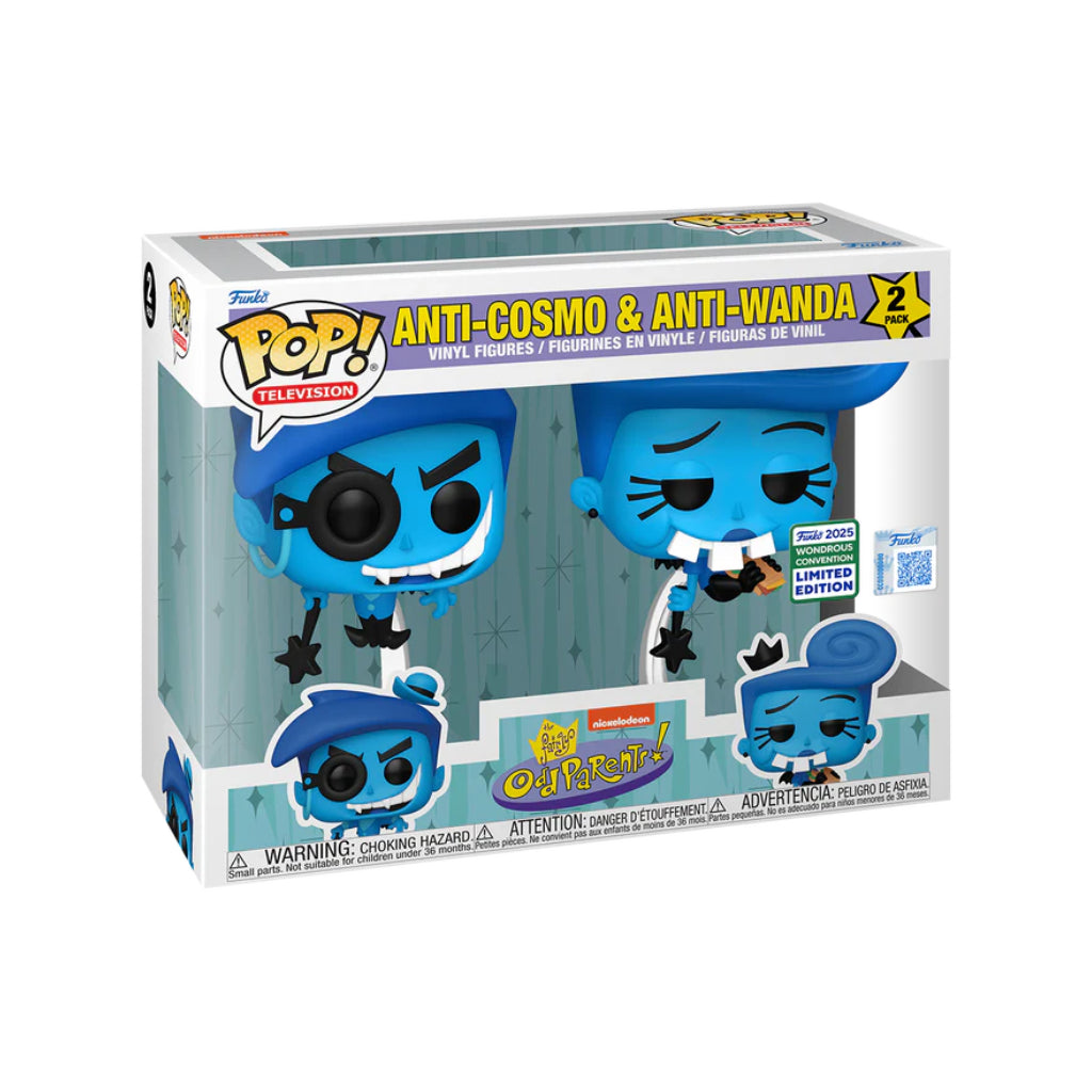 FUNKO POP TV FAIRLY ODD PARENTS ANTI-COSMO AND ANTI-WANDA 2PK