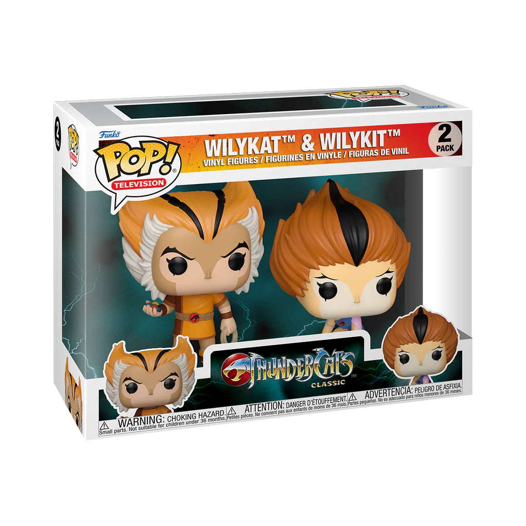 FUNKO POP TV THUNDERCATS WILYKAT AND WILYKIT 2PK