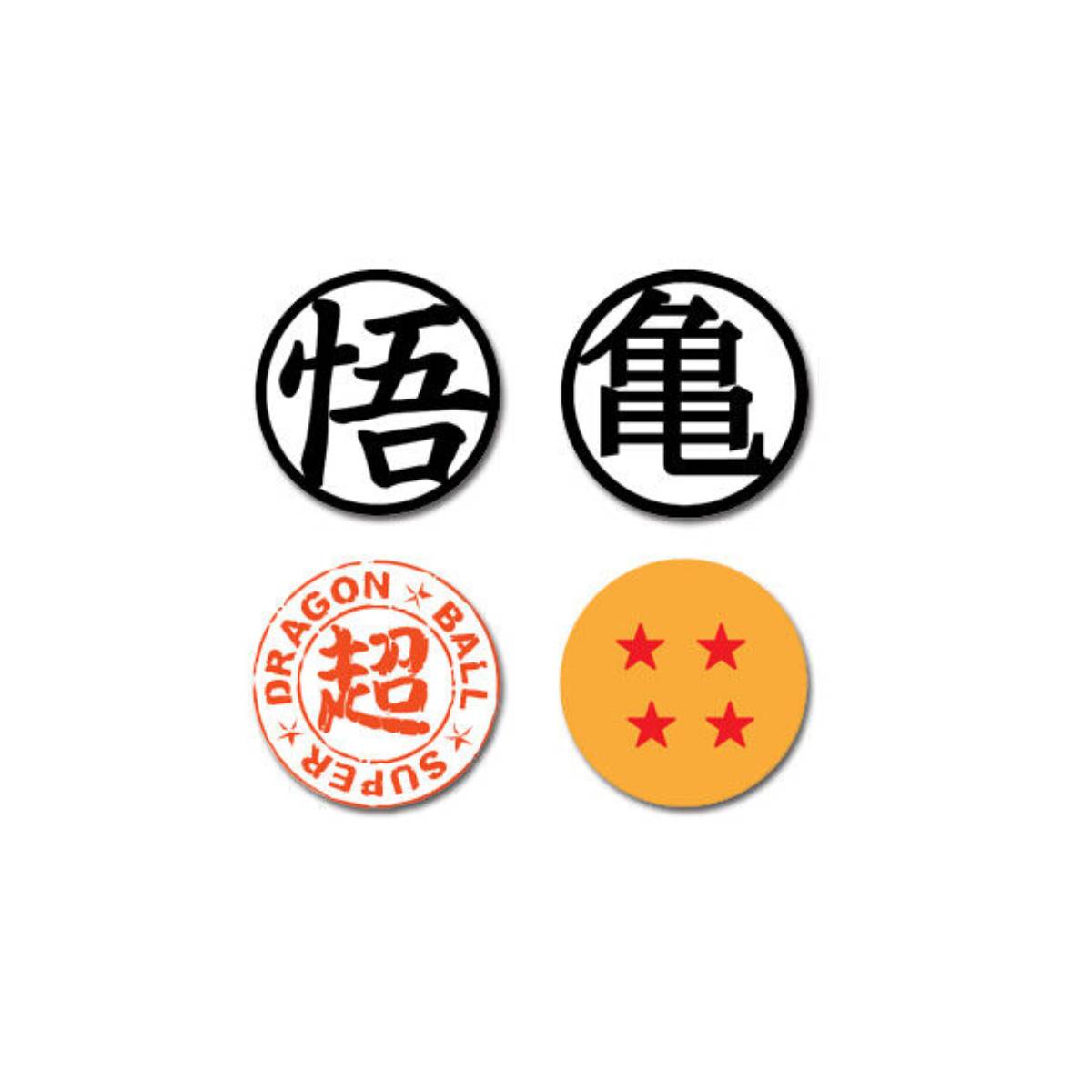 GREAT EASTERN ANIME DRAGON BALL SUPER TATUAJES TEMPORALES