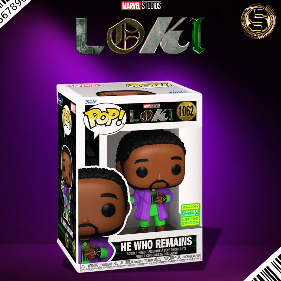 FUNKO POP MARVEL STUDIOS LOKI HE WHO REMAINS 1062 SDCC 2022 EXCLUSIVO SAHARIS