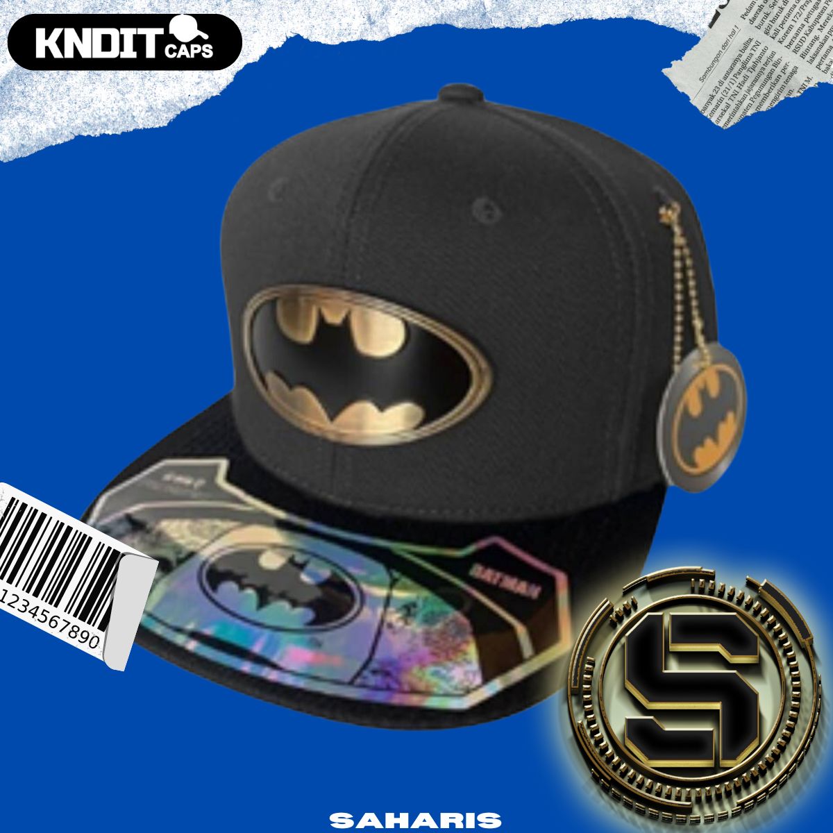 KNDIT GORRA DC BATMAN 1989 LOGO NEGRA