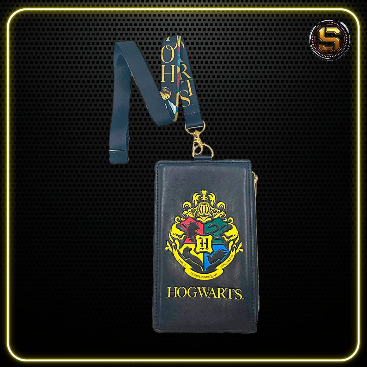 MONOGRAM HARRY POTTER HOGWARTS DELUXE LANYARD W/PASSPORT HOLDER