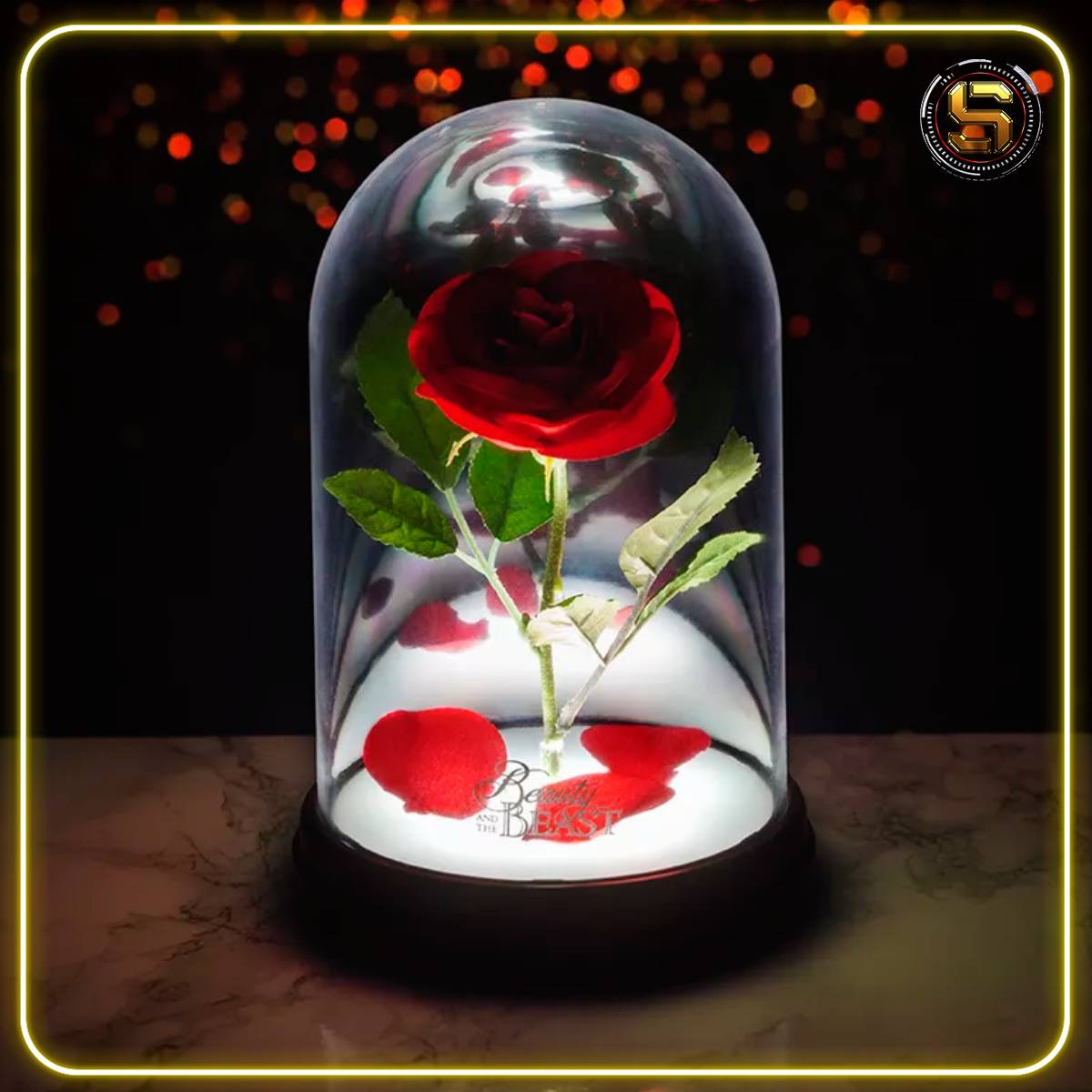 PALADONE DISNEY BEAUTY AND THE BEAST ENCHANTED ROSE LIGHT V4