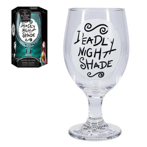 PALADONE DISNEY NIGHTMARE BEFORE CHRISTMAS GLOW IN THE DARK GLASS