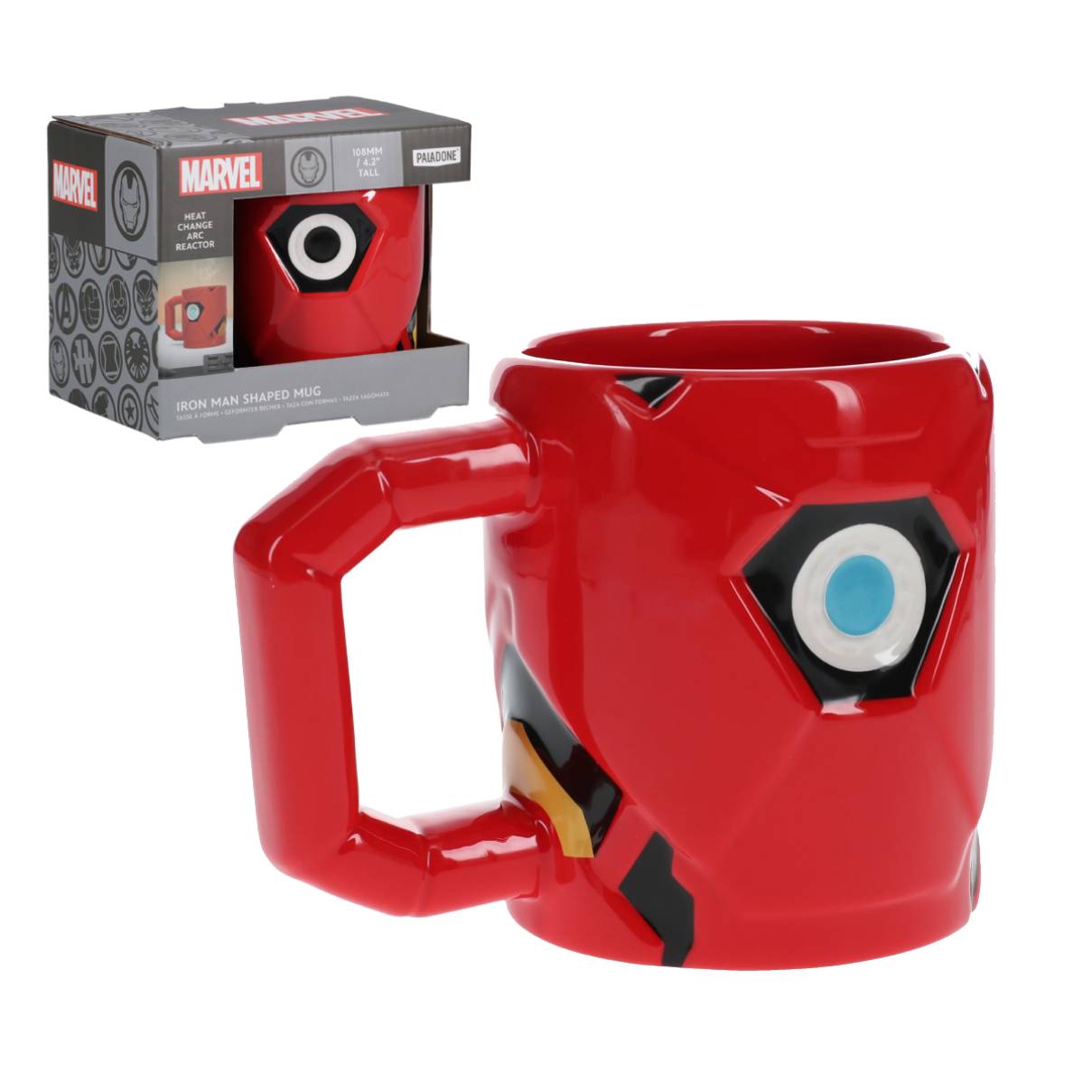 PALADONE MARVEL AVENGERS IRON MAN SHAPED MUG V2