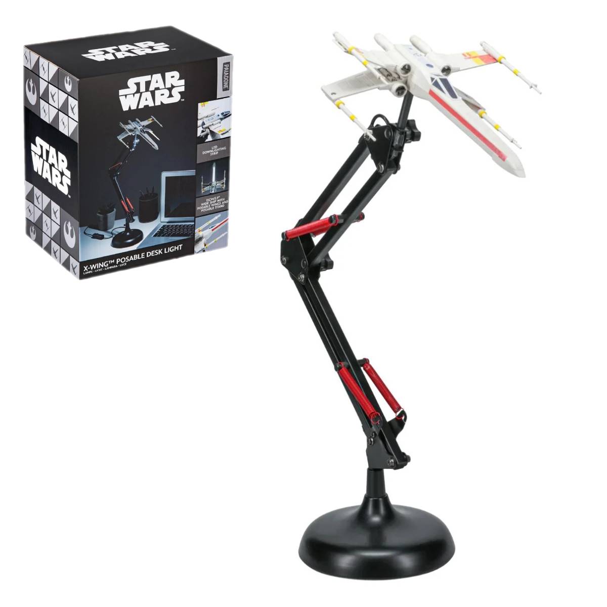 PALADONE MOVIES STAR WARS X WING POSABLE DESK LIGHT USA