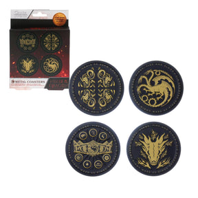 PALADONE TV SERIES HOUSE OF DRAGON METAL COASTERS