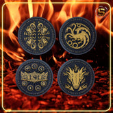 PALADONE TV SERIES HOUSE OF DRAGON METAL COASTERS