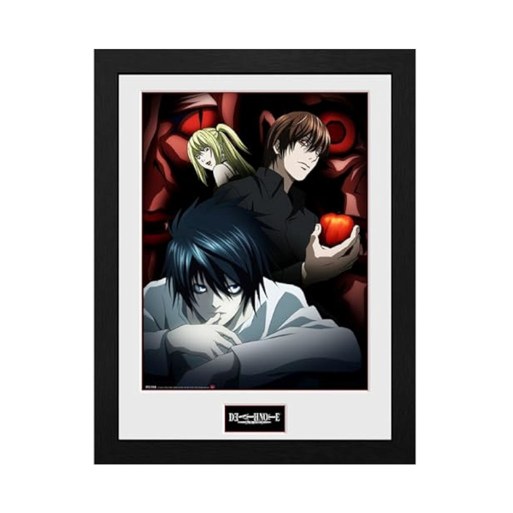 ABYSSE COLLECTIBLE ANIME DEATH NOTE LIGHT L AND MISA FRAMED PRINT