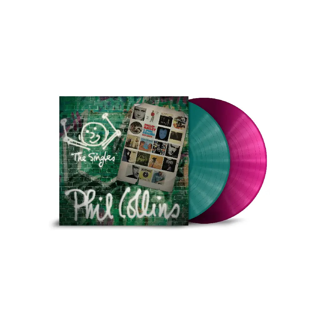 PHIL COLLINS / THE SINGLES (2 LP)(TRANSPARENT PETROL AND MAGENTA VINYL)