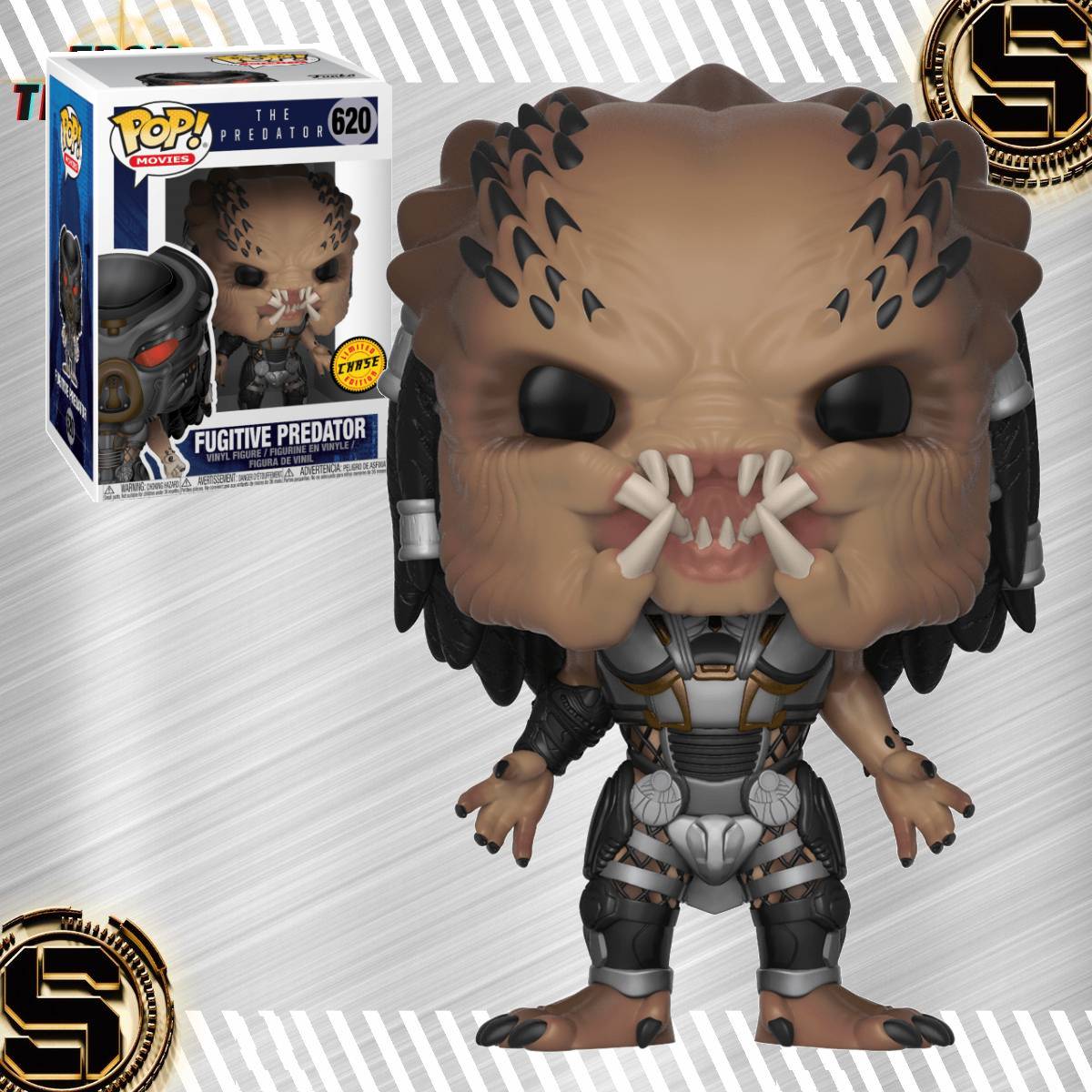 FUNKO POP MOVIES THE PREDATOR FUGITIVE PREDATOR 620 CHASE