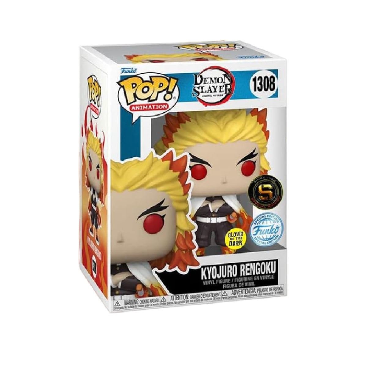FUNKO POP ANIME DEMON SLAYER KYOJURO RENGOKU 1308 GW EXCLUSIVO SAHARIS
