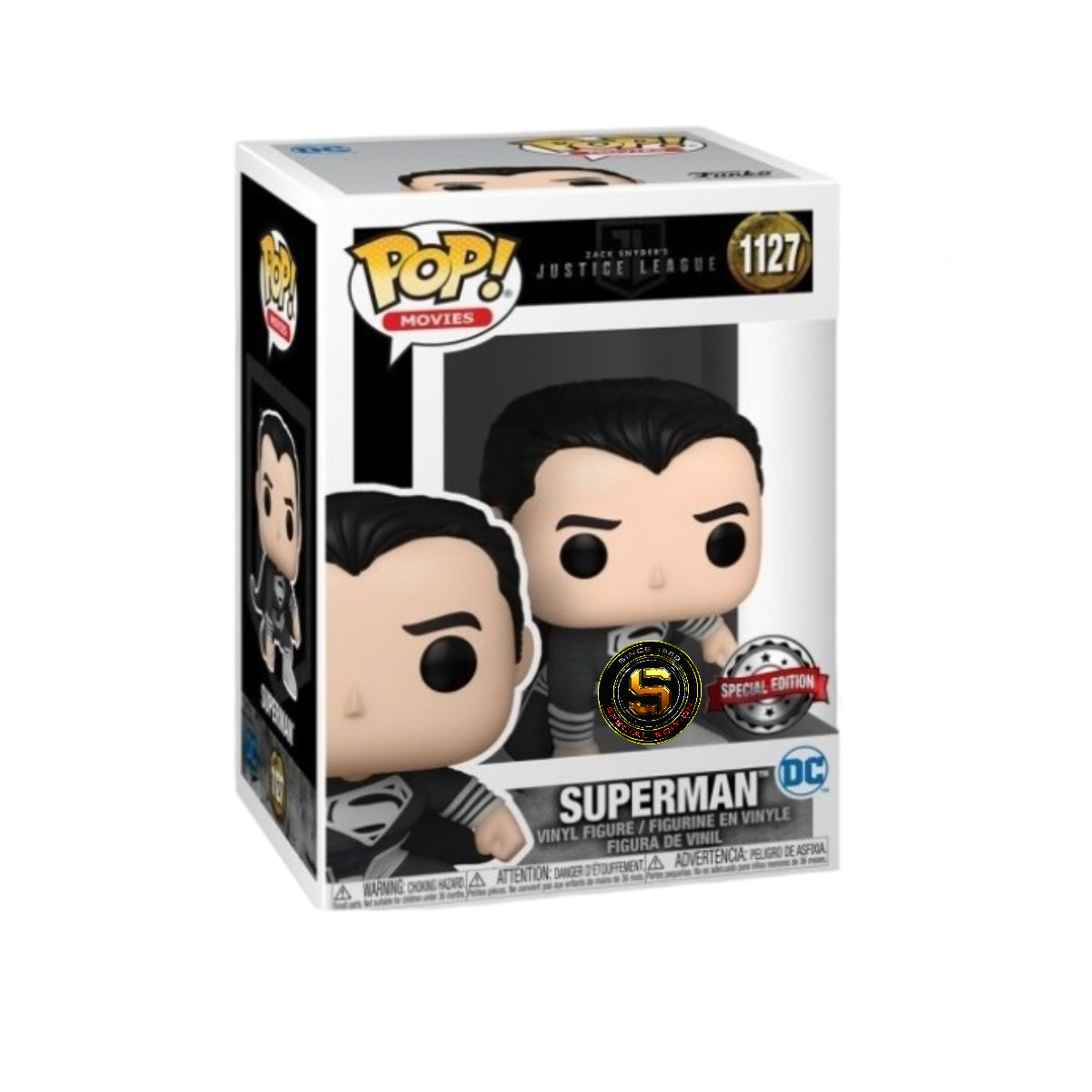 FUNKO POP DC MOVIES ZS JUSTICE LEAGUE SUPERMAN 1127 EXCLUSIVO SAHARIS
