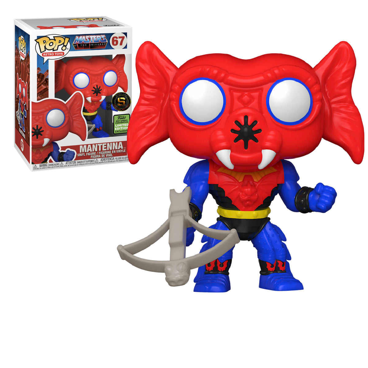 FUNKO POP RETRO TOYS MASTERS OF THE UNIVERSE MANTENNA 67 EXCLUSIVO SAHARIS