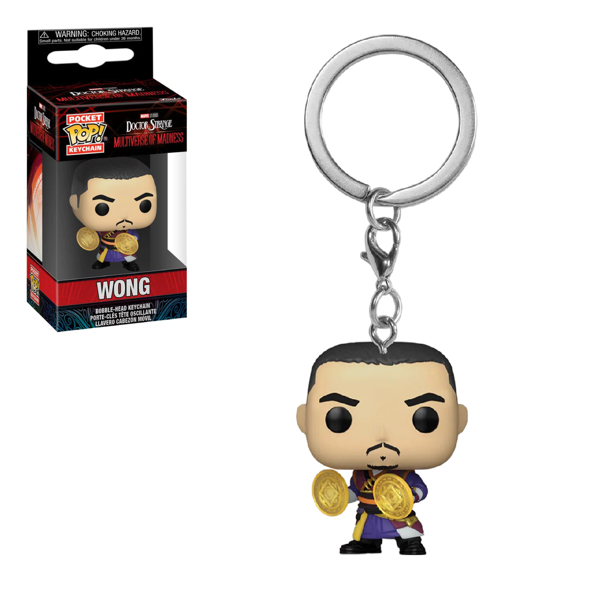FUNKO POCKET POP KEYCHAIN MARVEL STUDIOS DOCTOR STRANGE IN THE MULTIVERSE OF MADNESS WONG