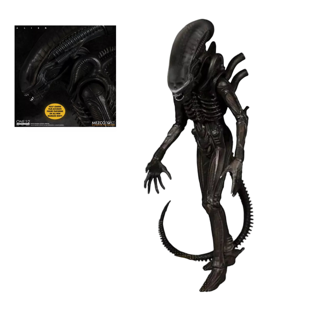 MEZCO ONE:12 COLLECTIVE ALIEN XENOMORPH FIGURE