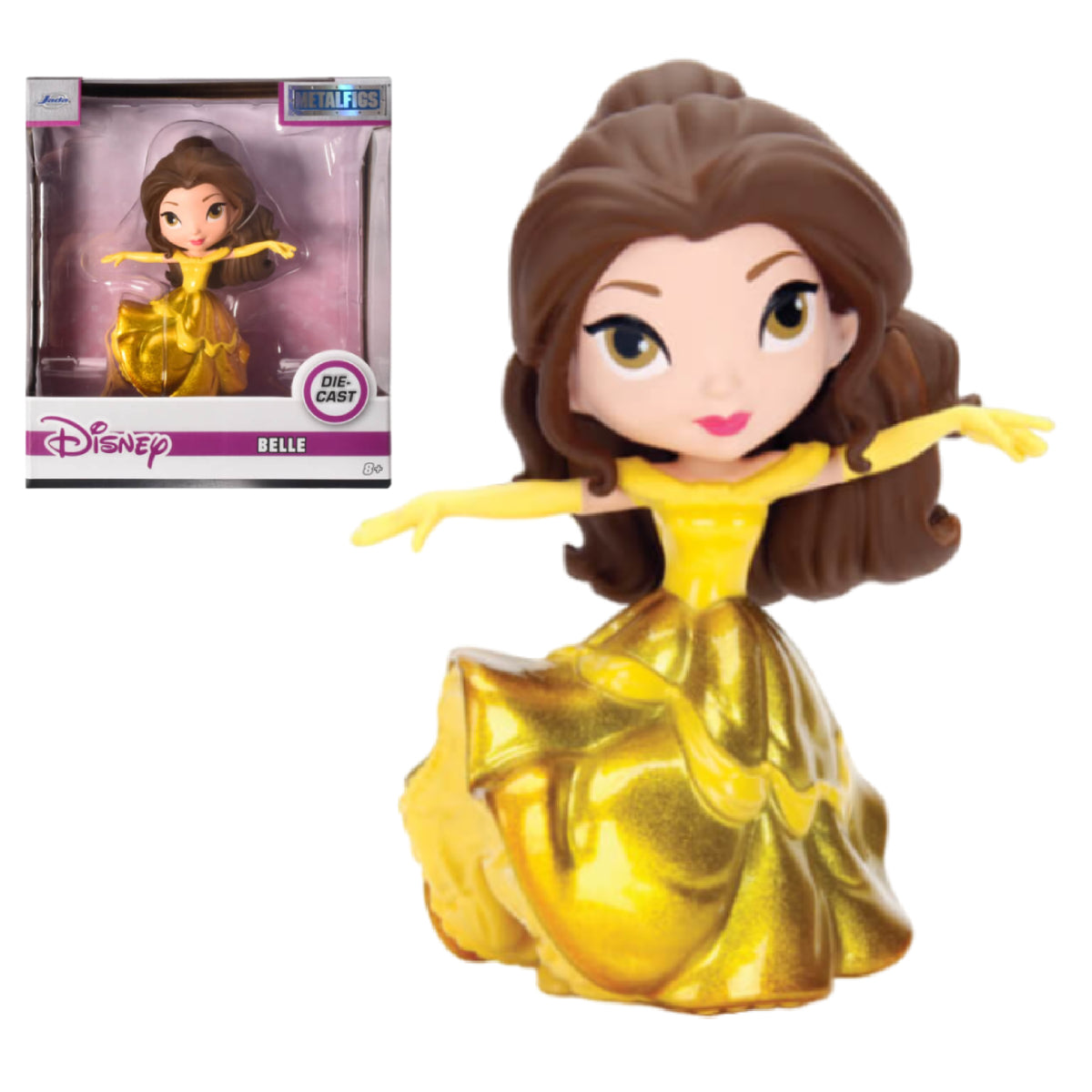JADA METALFIGS DISNEY BEAUTY AND THE BEAST BELLE IN GOLD GOWN