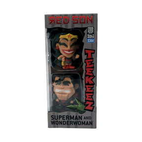 CRYPTO TEEKEEZ DC RED SON SUPERMAN AND WONDER WOMAN 2 PACK