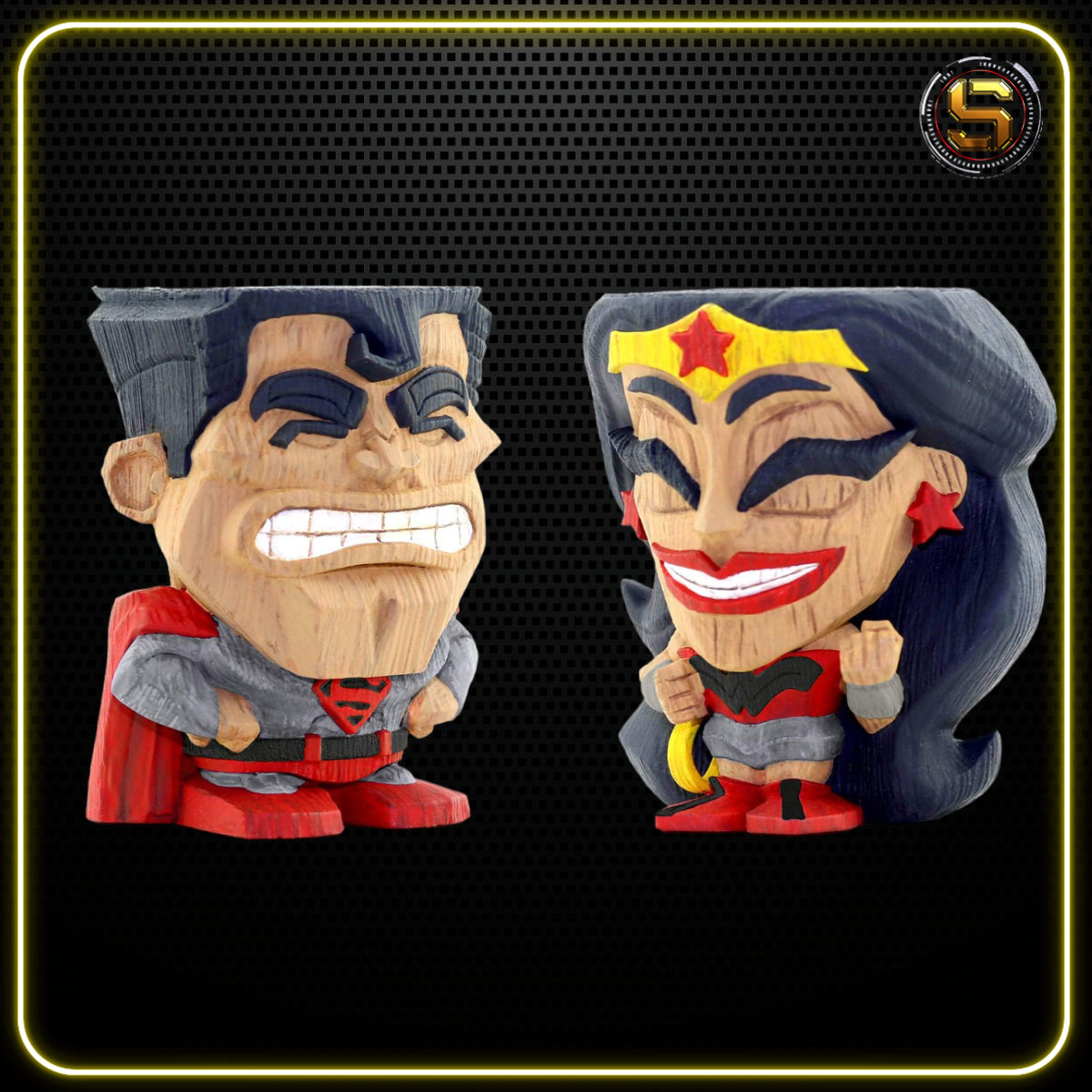 CRYPTO TEEKEEZ DC RED SON SUPERMAN AND WONDER WOMAN 2 PACK