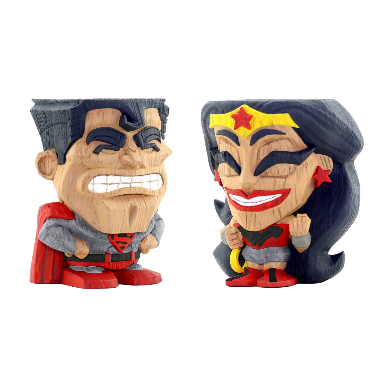 CRYPTO TEEKEEZ DC RED SON SUPERMAN AND WONDER WOMAN 2 PACK