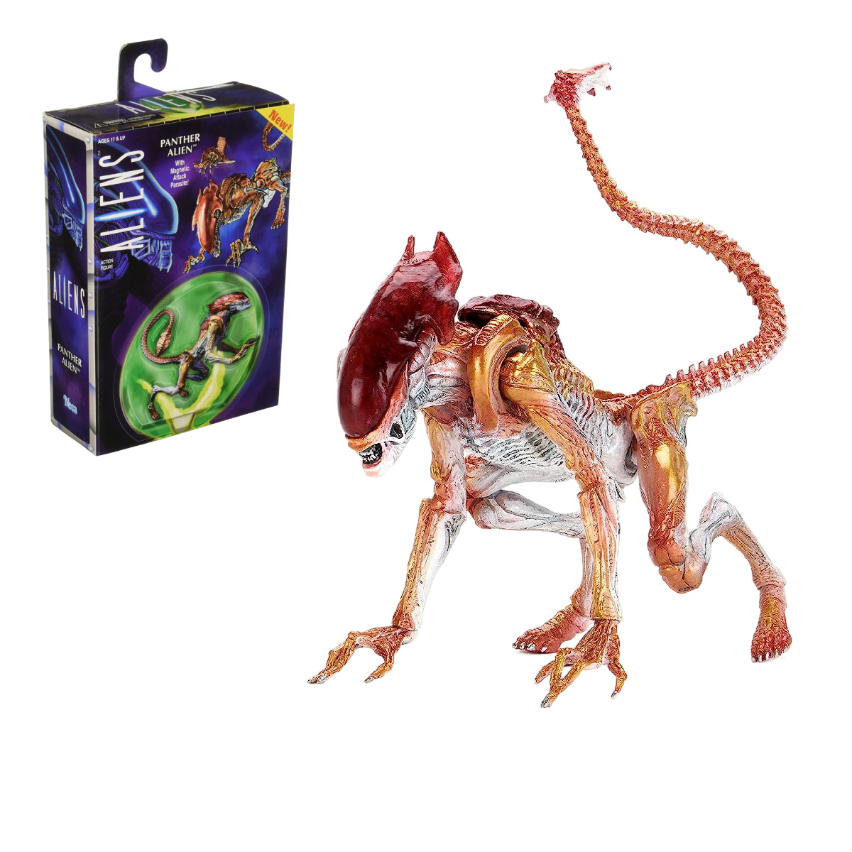 NECA KENNER TRIBUTE ALIENS ULTIMATE PANTHER ALIEN 7 INCH FIGURE