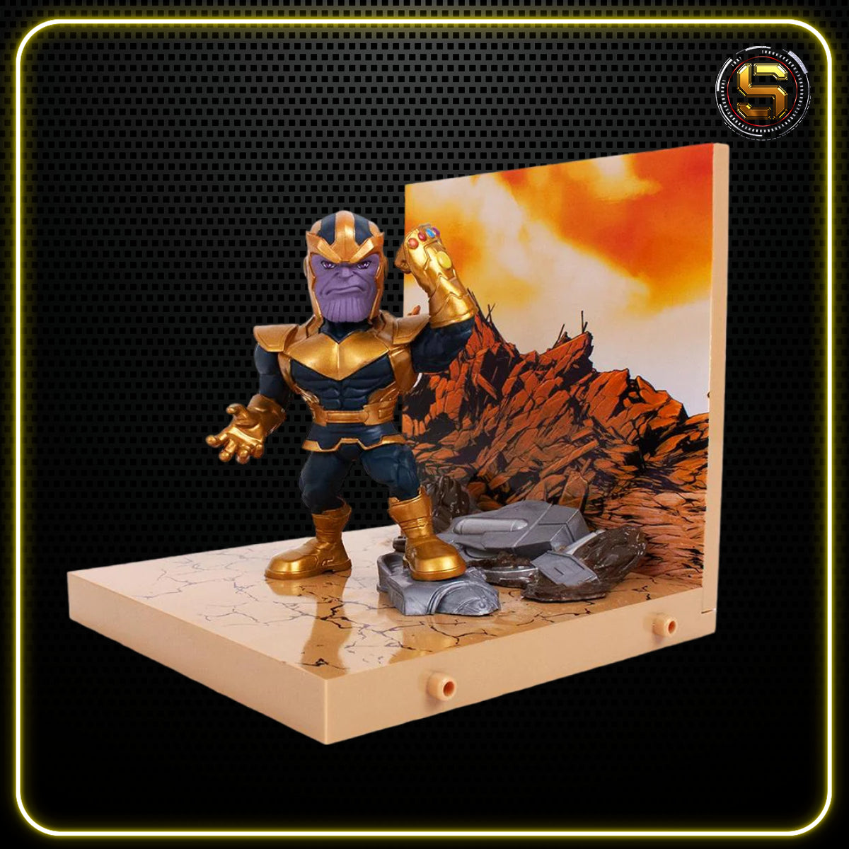 LOYAL SUBJECTS SUPERAMA MARVEL THANOS FIGURAL DIORAMA