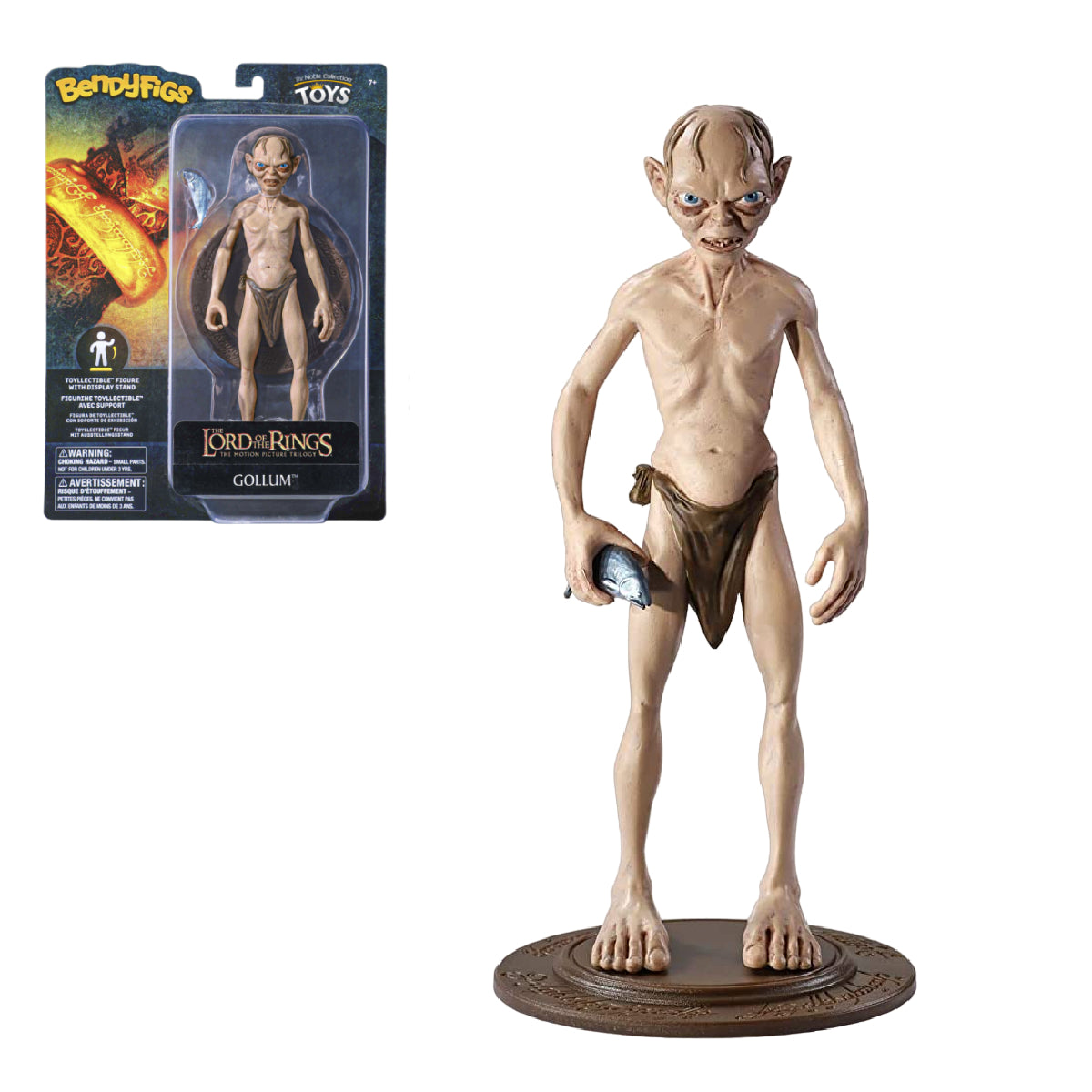 NOBLE TOYS BENDYFIGS MOVIES THE LORD OF THE RINGS GOLLUM