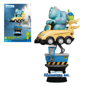 BEAST KINGDOM DIORAMA STAGE 037 DISNEY PIXAR MONSTERS INC COIN RIDE SULLEY AND MIKE WAZOWSKI