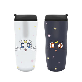 ABYSTYLE TERMO ANIME SAILOR MOON LUNA AND ARTEMIS 12 OZ