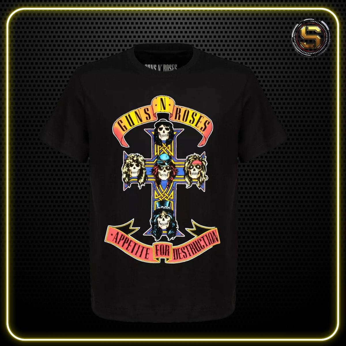 TOXIC PLAYERA ROCKS GUNS N ROSES APPETITE FOR DESTRUCTION