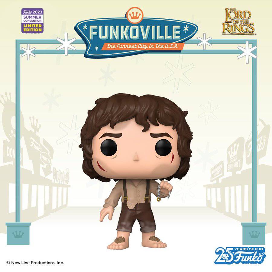FUNKO POP MOVIES THE LORD OF THE RINGS FRODO WITH RING SDCC 2023 EXCLUSIVO SAHARIS