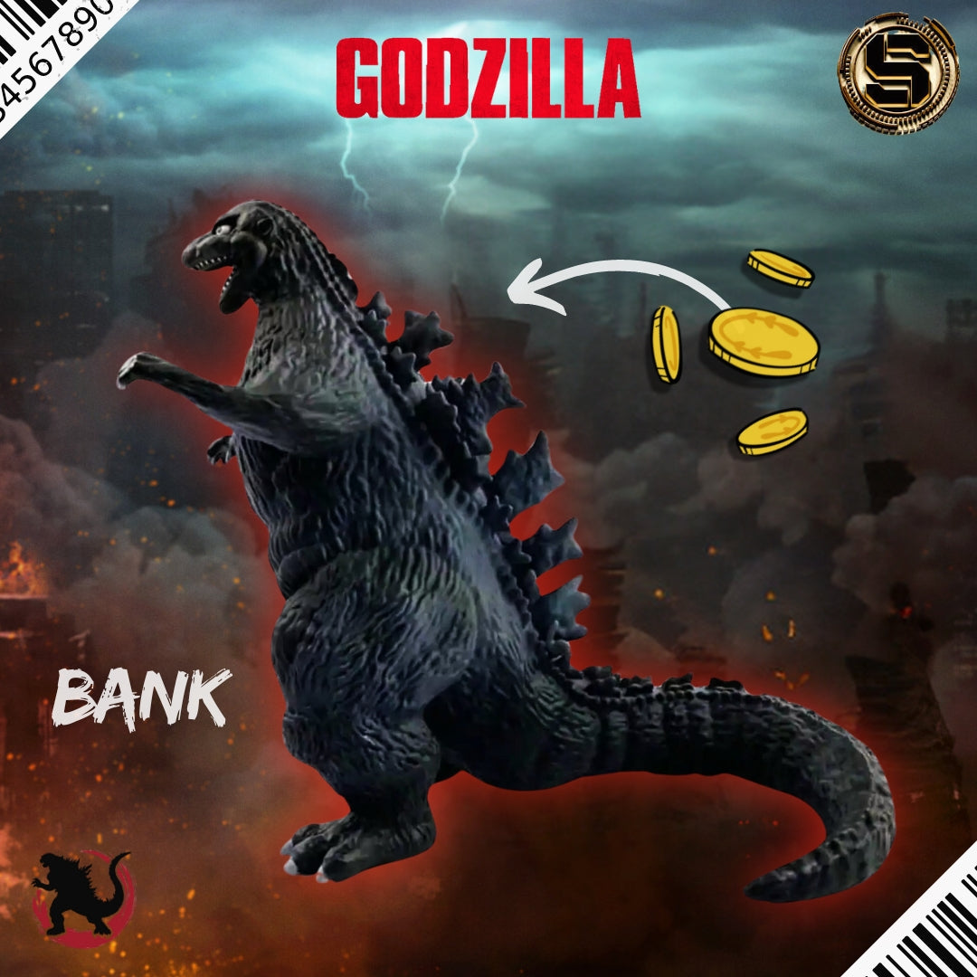 MONOGRAM MOVIES GODZILLA DELUXE FIGURAL BANK