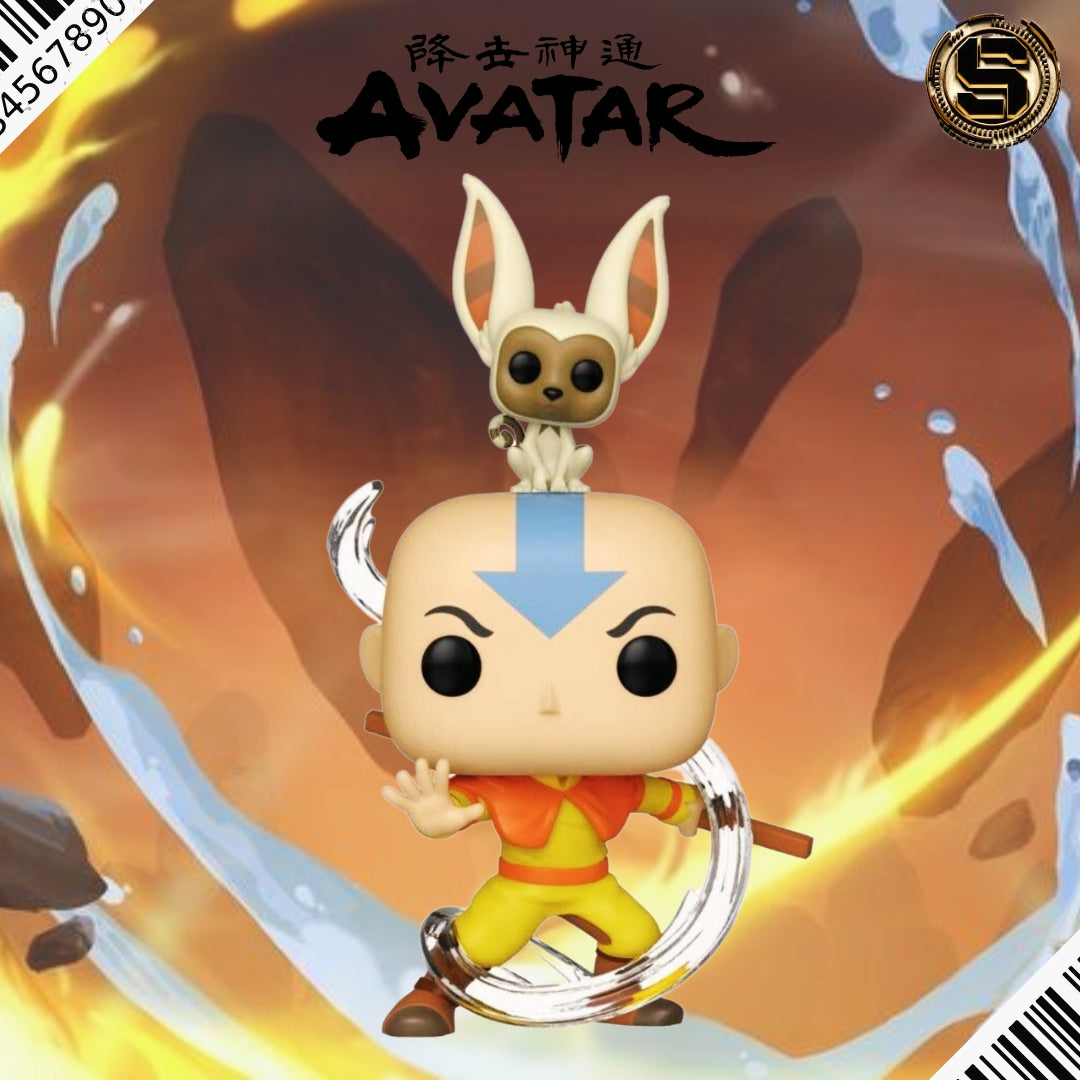 FUNKO POP ANIMATION AVATAR THE LAST AIRBENDER AANG WITH MOMO 534