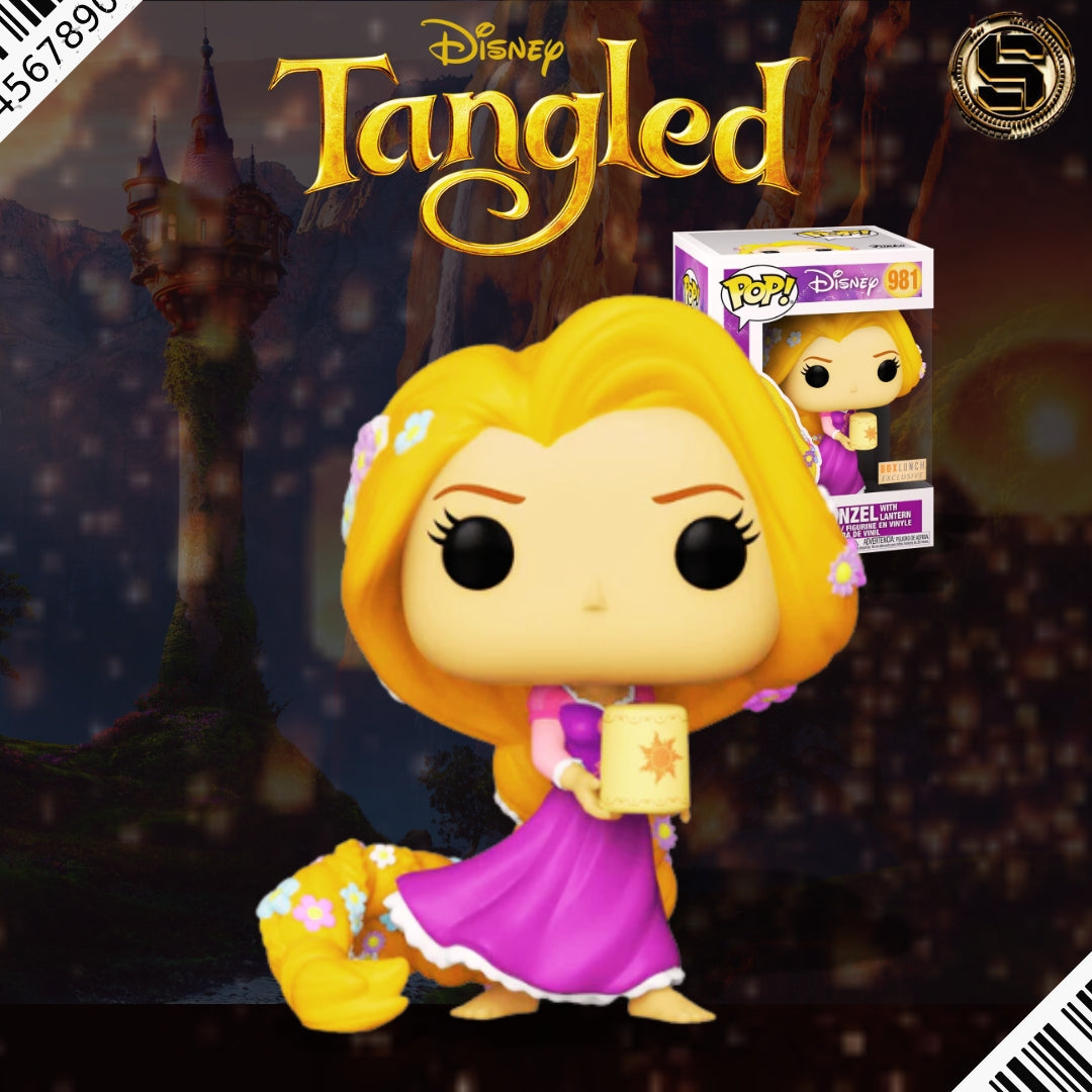 FUNKO POP DISNEY TANGLED RAPUNZEL WITH LANTERN 981 EXCLUSIVO SAHARIS