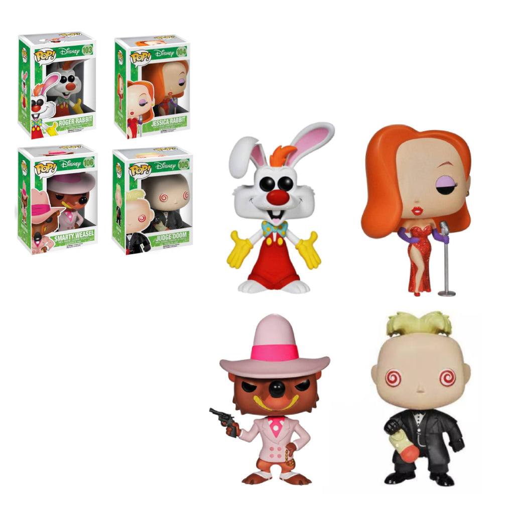 FUNKO POP DISNEY ROGER RABBIT WAVE 4 PACK