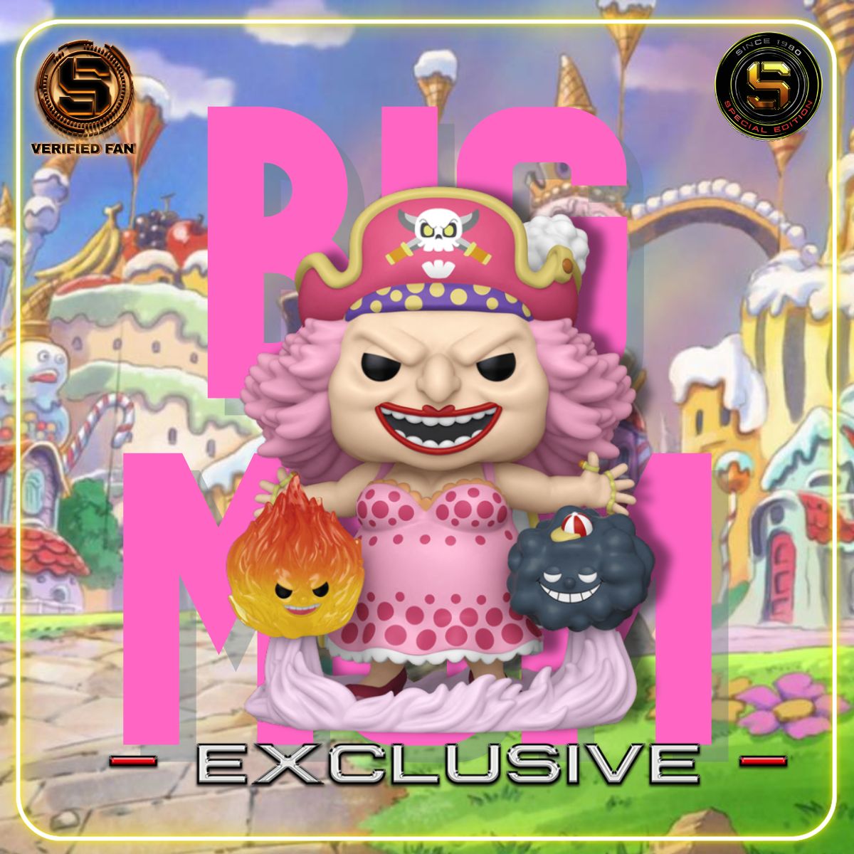FUNKO POP ANIME ONE PIECE BIG MOM WITH HOMIES 6 INCH 1272 EXCLUSIVO SAHARIS
