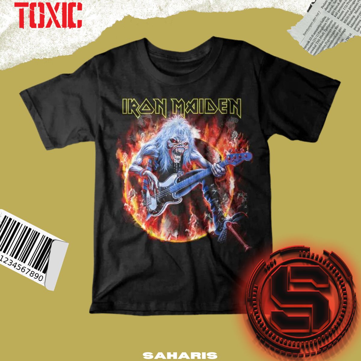 TOXIC PLAYERA IRON MAIDEN A REAL LIVE ONE JP