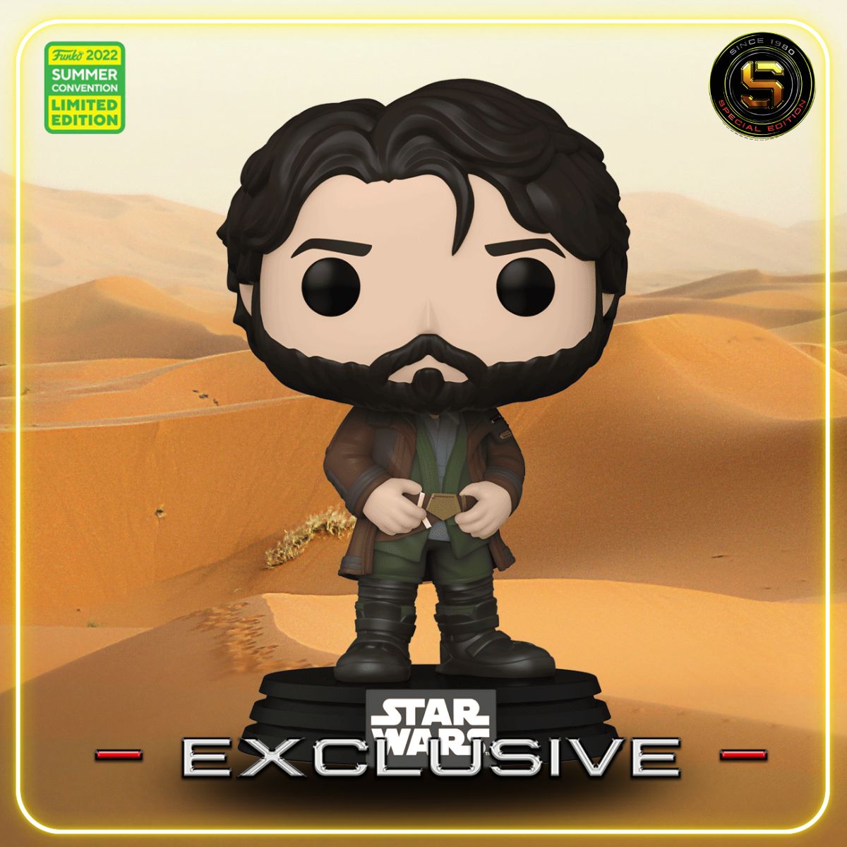 FUNKO POP STAR WARS ANDOR CASSIAN ANDOR 534 SDCC 2022 EXCLUSIVO SAHARIS