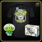 FUNKO KEYCHAIN & TEE DISNEY ALIEN BUZZ T/S YOUTH L