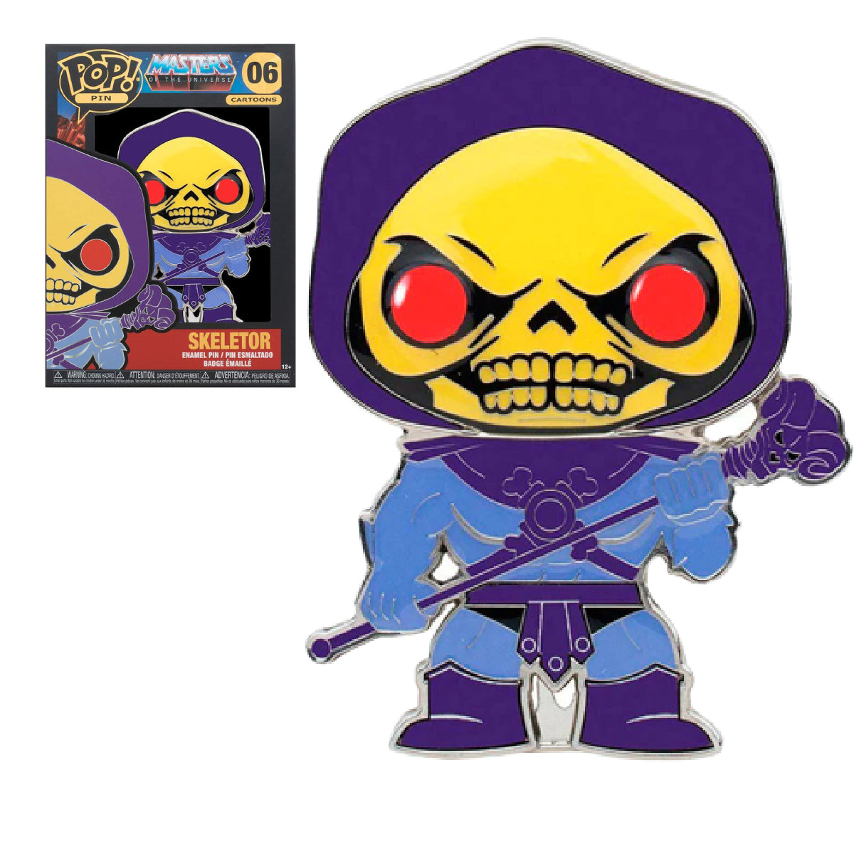 FUNKO POP PIN CARTOONS MASTERS OF THE UNIVERSE SKELETOR