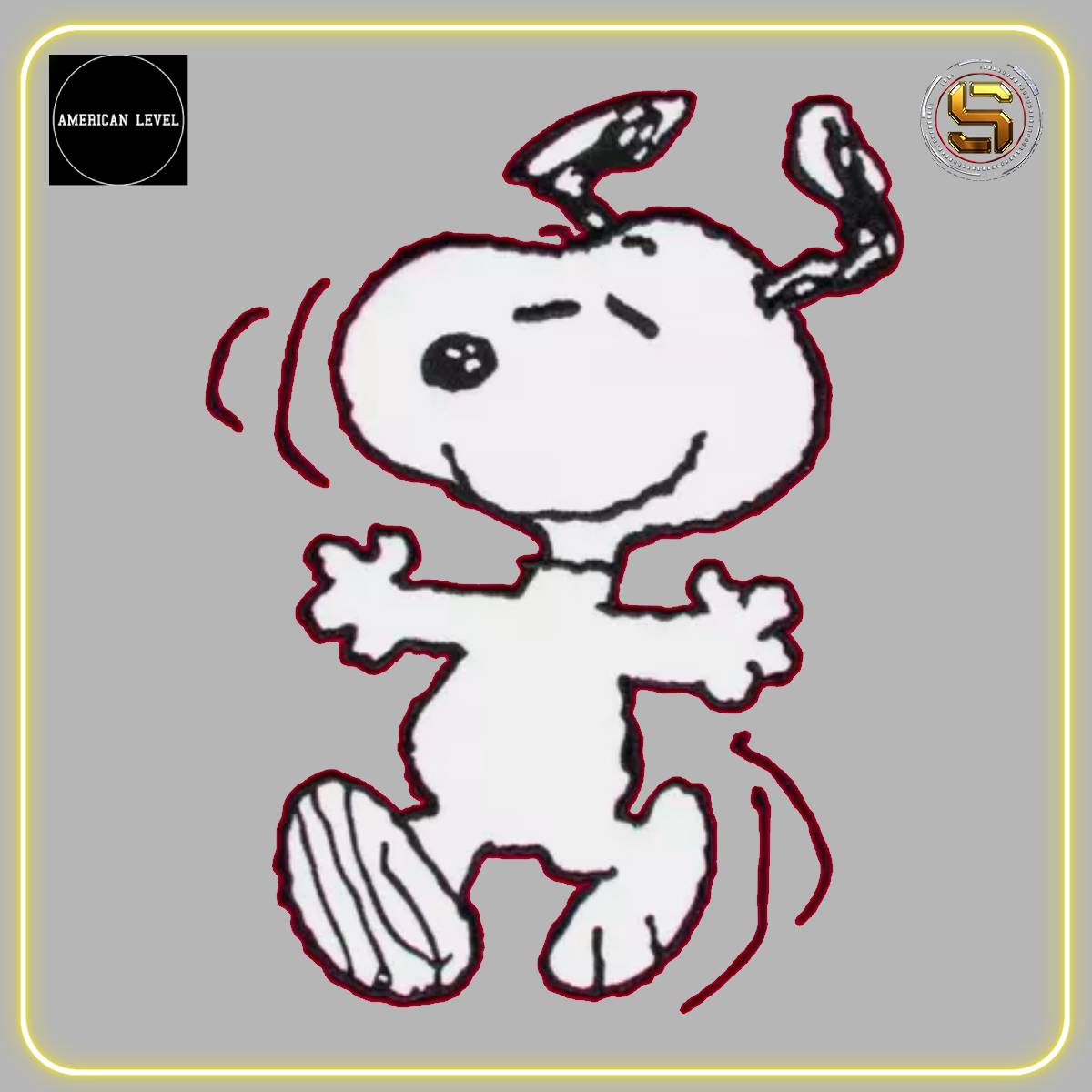 A LEVEL BLUSA PEANUTS SNOOPY HAPPY