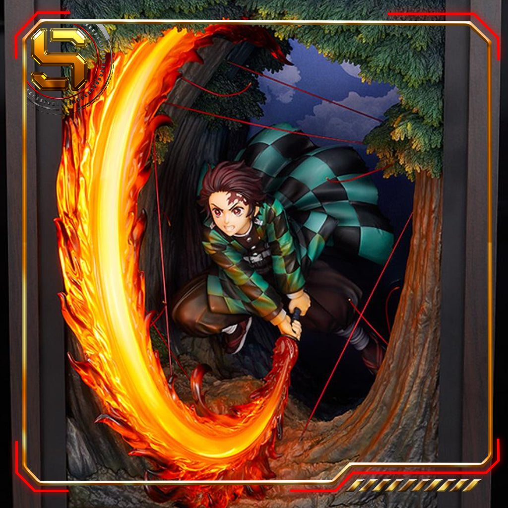 GOOD SMILE DEMON SLAYER TANJIRO KAMADO HINOKAMI KAGURA DIORAMA