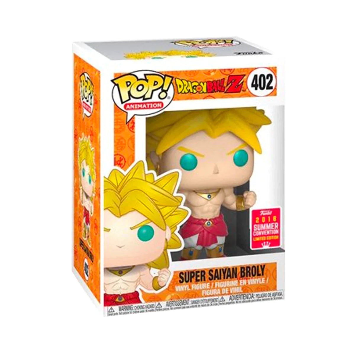 FUNKO POP ANIMATION DRAGON BALL Z SUPER SAIYAN BROLY 402