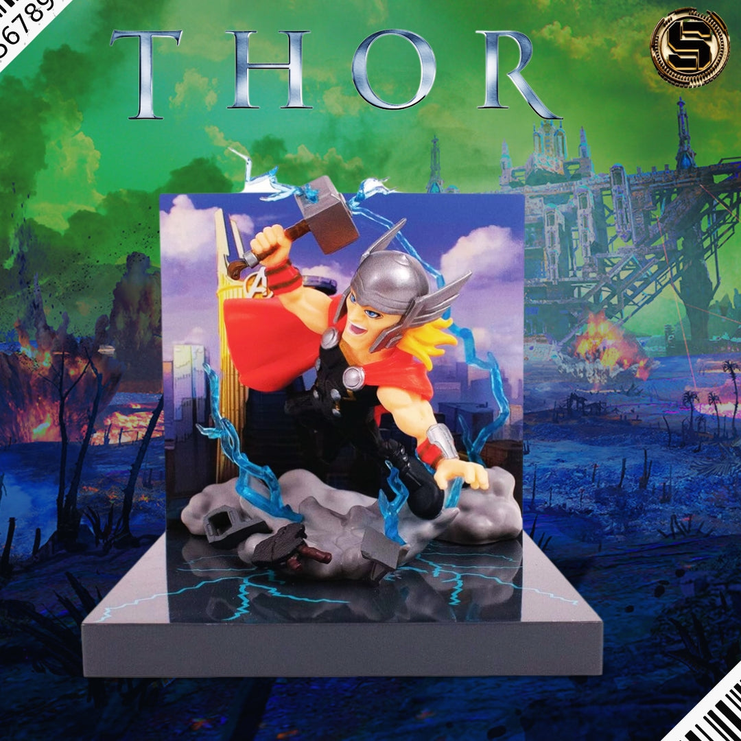 LOYAL SUBJECTS SUPERAMA MARVEL THOR FIGURAL DIORAMA