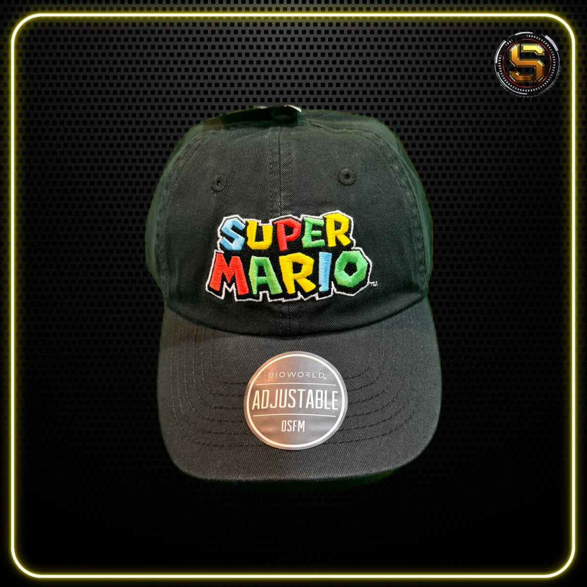 FAN ARMY GORRA SUPER MARIO LOGO NEGRA