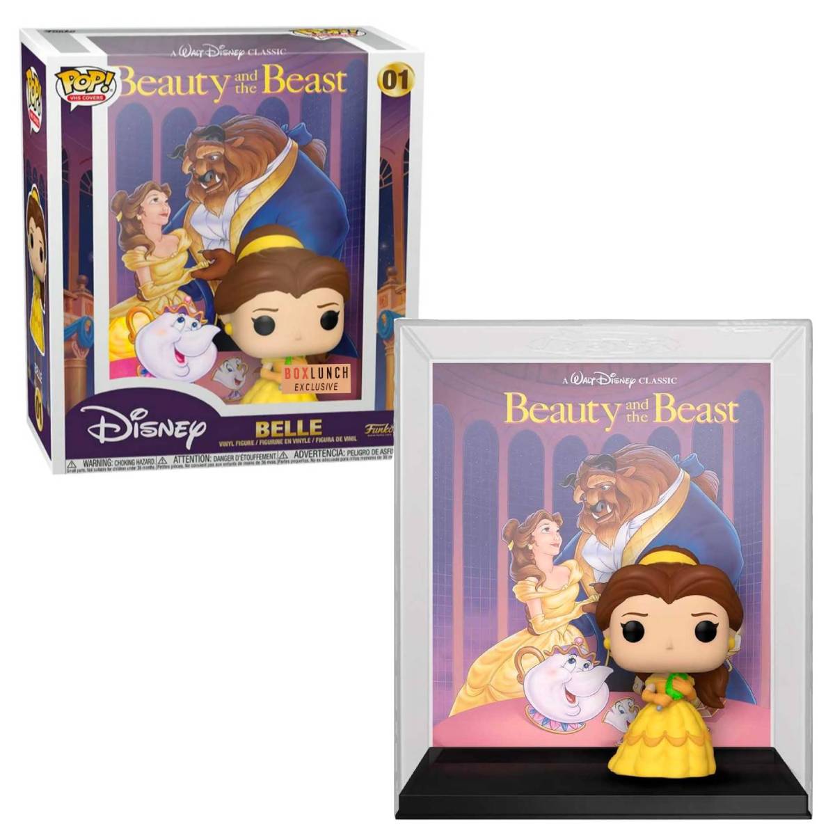 FUNKO POP VHS COVER DISNEY BEAUTY AND THE BEAST BELLE 01