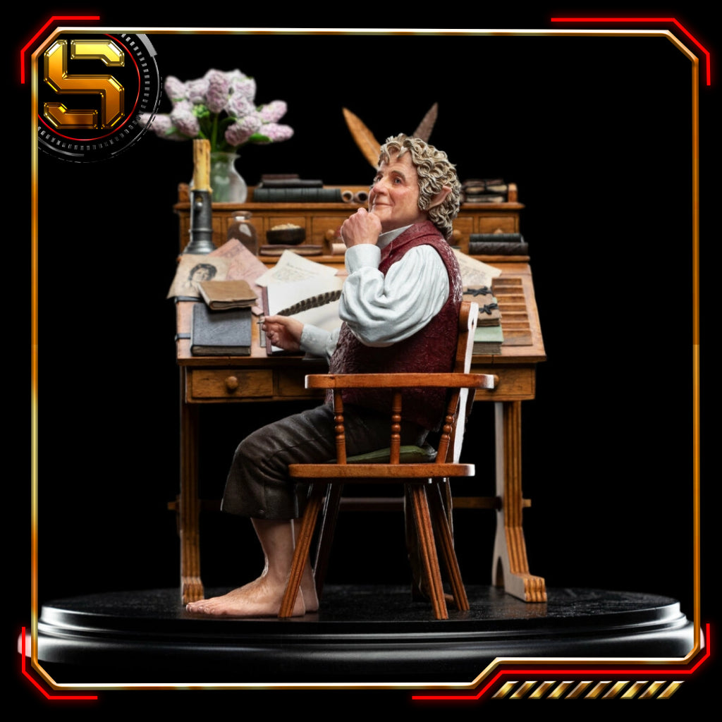 WETA THE LORD OF THE RINGS BILBO BAGGINS AT DESK 1/6 SCALE STATUE