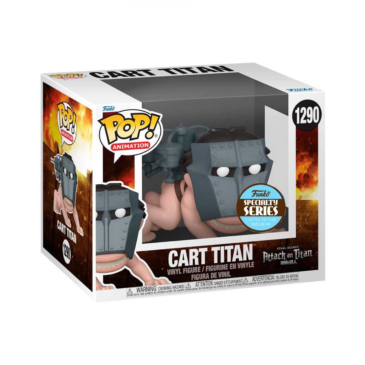 FUNKO POP SUPER ANIME ATTACK ON TITAN CART TITAN 1290