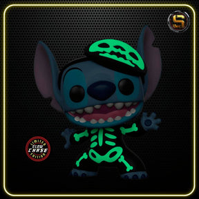 FUNKO POP DISNEY LILO & STITCH SKELETON STITCH 1234 CHASE GW